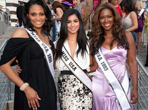 The Michigan 3: Carole Gist, Miss USA 1990, Rima Fakih, Miss USA 2010 and Kenya Moore, Miss USA 1993