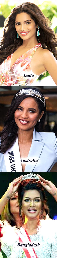 India, Australia, Bangladesh