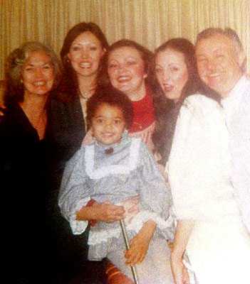 Chelsi Smith as a child with the Trimble family