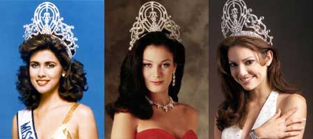 The Puerto Rico 8 year chain - Deborah Carthy Deu (1985), Dayanara Torres (1993), Denise Quinones (2001)