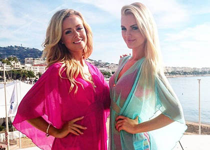 Monica Brodd, Miss Sweden 1992 and daughter Paulina Brodd, Miss Sweden 2015
