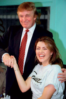 Donald Trump with Alicia Machado-Miss Universe 1996
