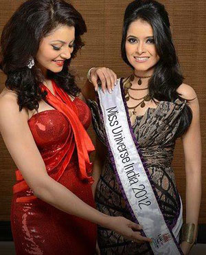 Urvashi Rautela was crowned Miss India but did not meet the age requirement so she is sashing her replacement, Shilpa Singh