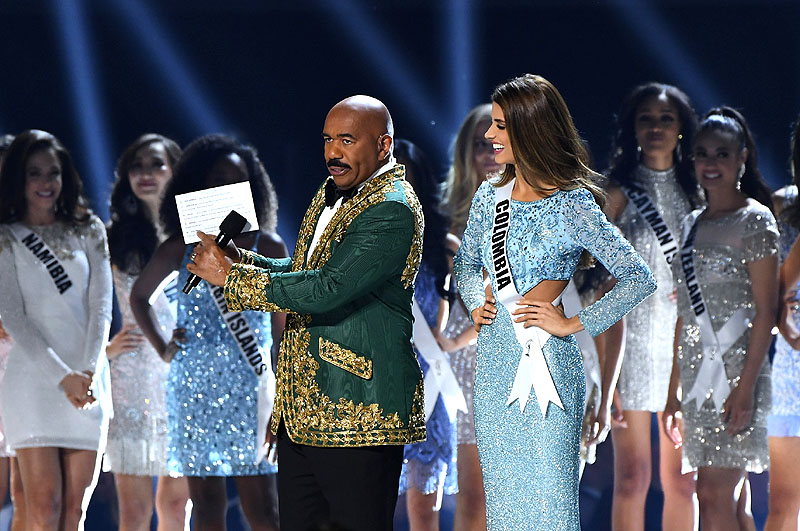 Steve Harvey with Colombia
