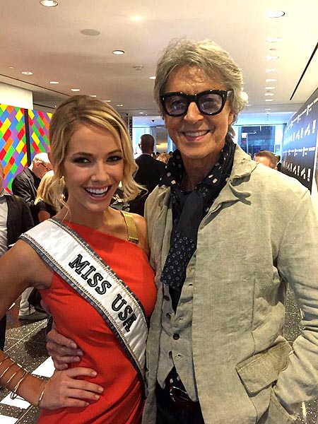 The reigning Miss USA, Olivia Jordan with performer Tommy Tune.  Tommy was one of the featured performers of the 1986 Miss USA pageant 30 years ago which saw Texas' Christy Fichtner take the crown with Academy Award winning actress, Ohio's Halle Berry finishing as 1st runner up.