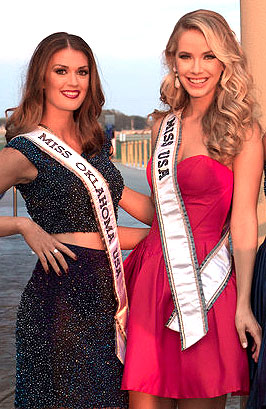 Alex Miller, Miss 52 USA with Olivia Jordan, Miss USA 2015