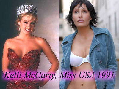 Kelli McCarty, Miss USA 1991, then and now.