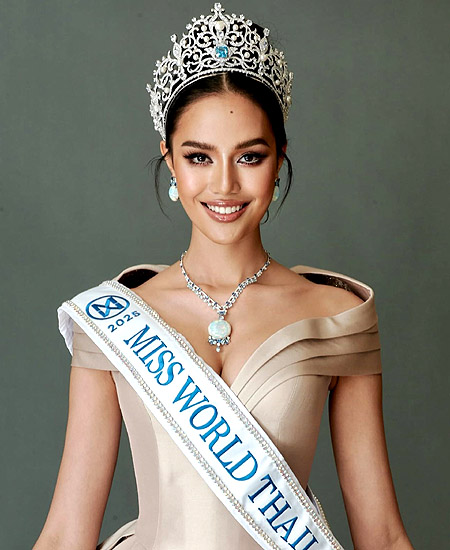 Opal Suchata Chuangsri represents Thailand at Miss World 2025 therefore losing her 3rd runner up placement at Miss Universe 2024